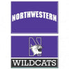 Northwestern Wildcats Rectangle Magnet, 2pack 2" x 3" Northwestern & N-Cat Design