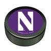 Northwestern Wildcats Hockey Puck with Stylized N Design