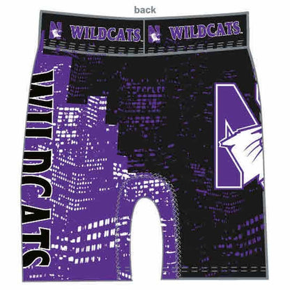 Northwestern University Wildcats Full Color Sublimated Boxer Shorts