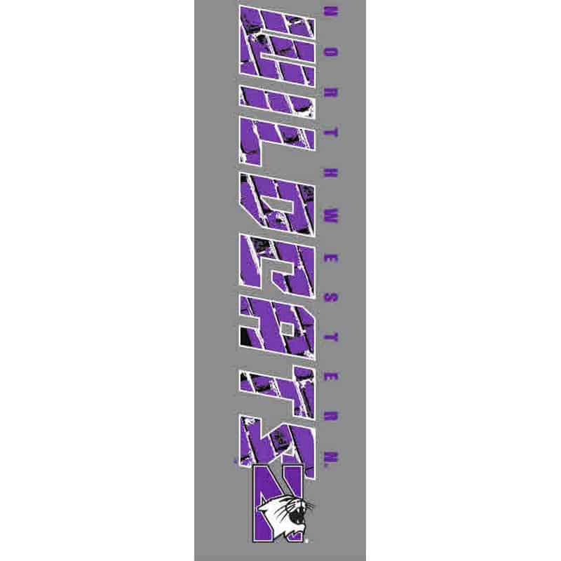Northwestern University Wildcats Adult Light Weight Pants with Elastic Cuffed Bottom