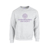 Northwestern University Wildcats Light Grey Crewneck Sweatshirt With Grandpa Design