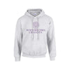 Northwestern University Wildcats Light Grey Hooded Sweatshirt With Grandpa Design
