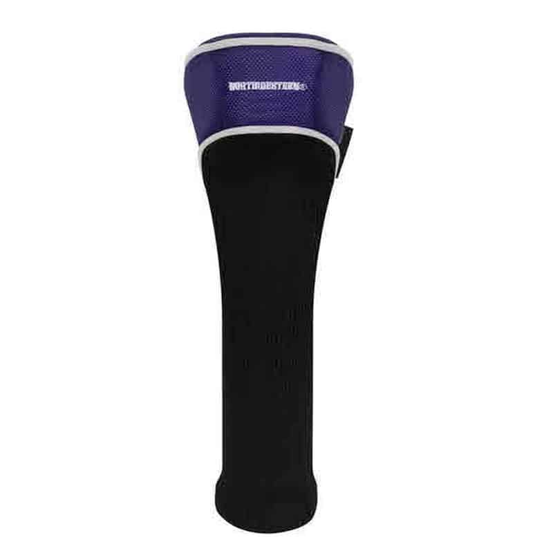 Northwestern Wildcats Driver Golf Club Headcover with Stylized N design back image