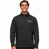 Kellogg Men's Antigua Black Heather Multi Course Pullover 1/4 Zip