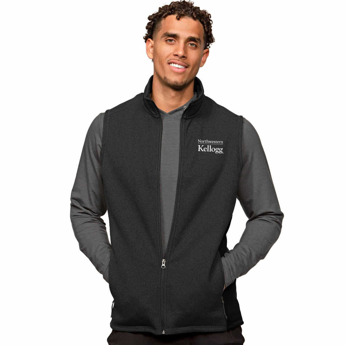 Kellogg Antigua Black Heather Multi Corse Vest