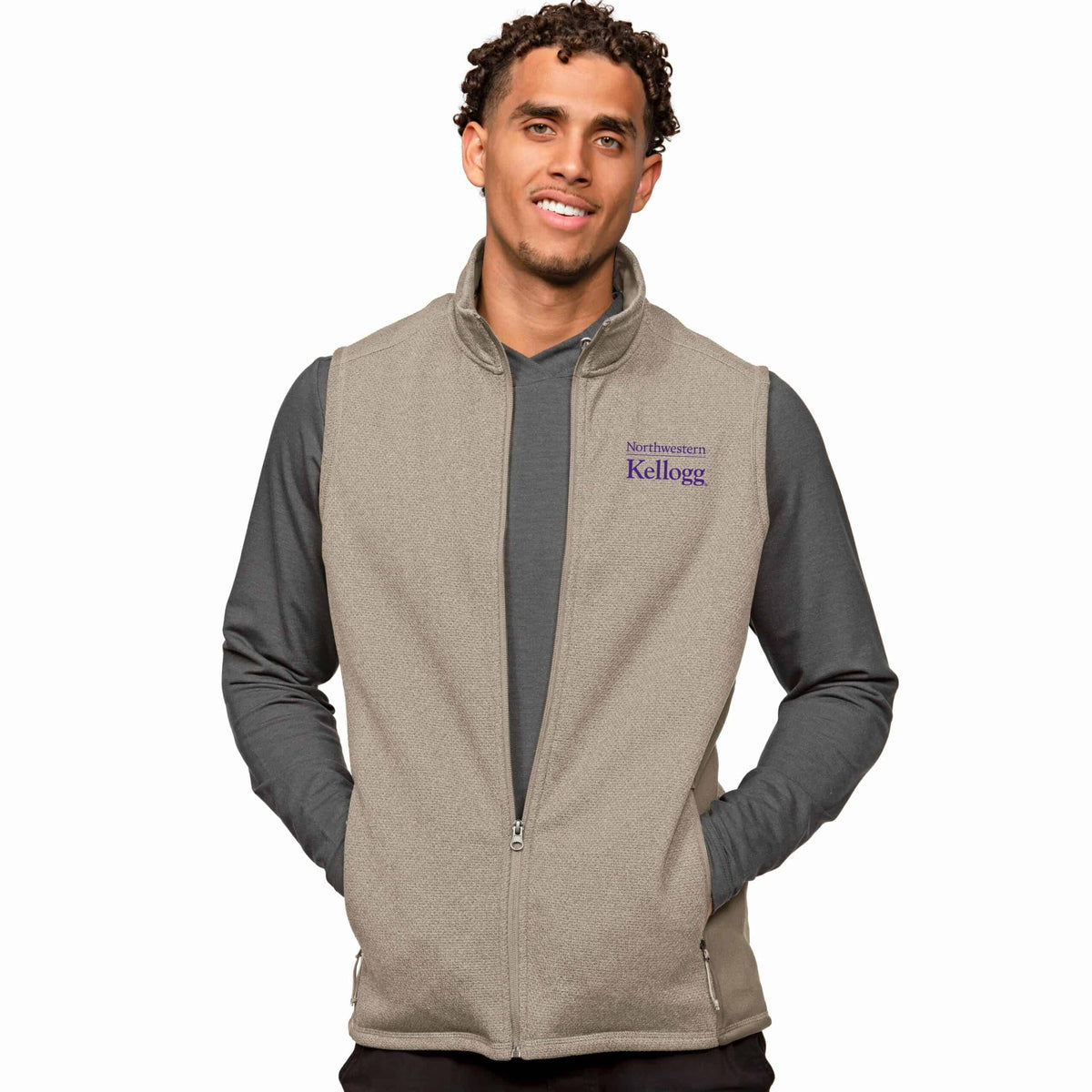 Kellogg Antigua Oatmeal Heather Multi Corse Vest