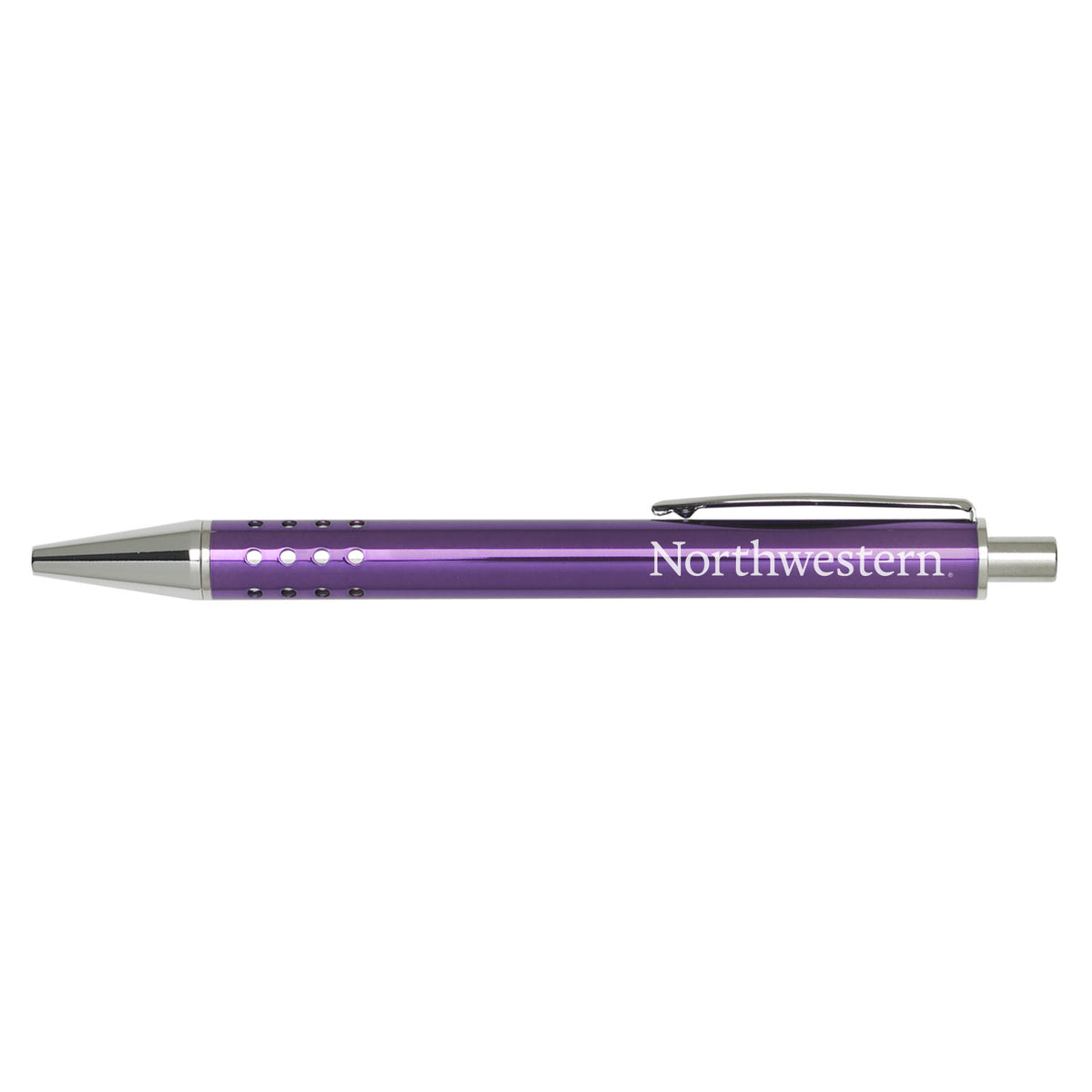 Northwestern University Wildcats Laser Engraved Purple Challenger Ballpoint Pen