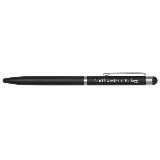 Northwestern I Kellogg Laser Engraved Black Matte Modern Ball Point Pen