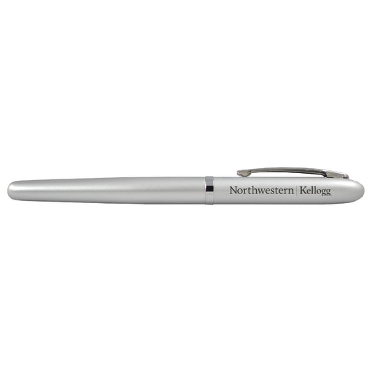 Northwestern I Kellogg Laser Engraved Silver Fountain Pen2