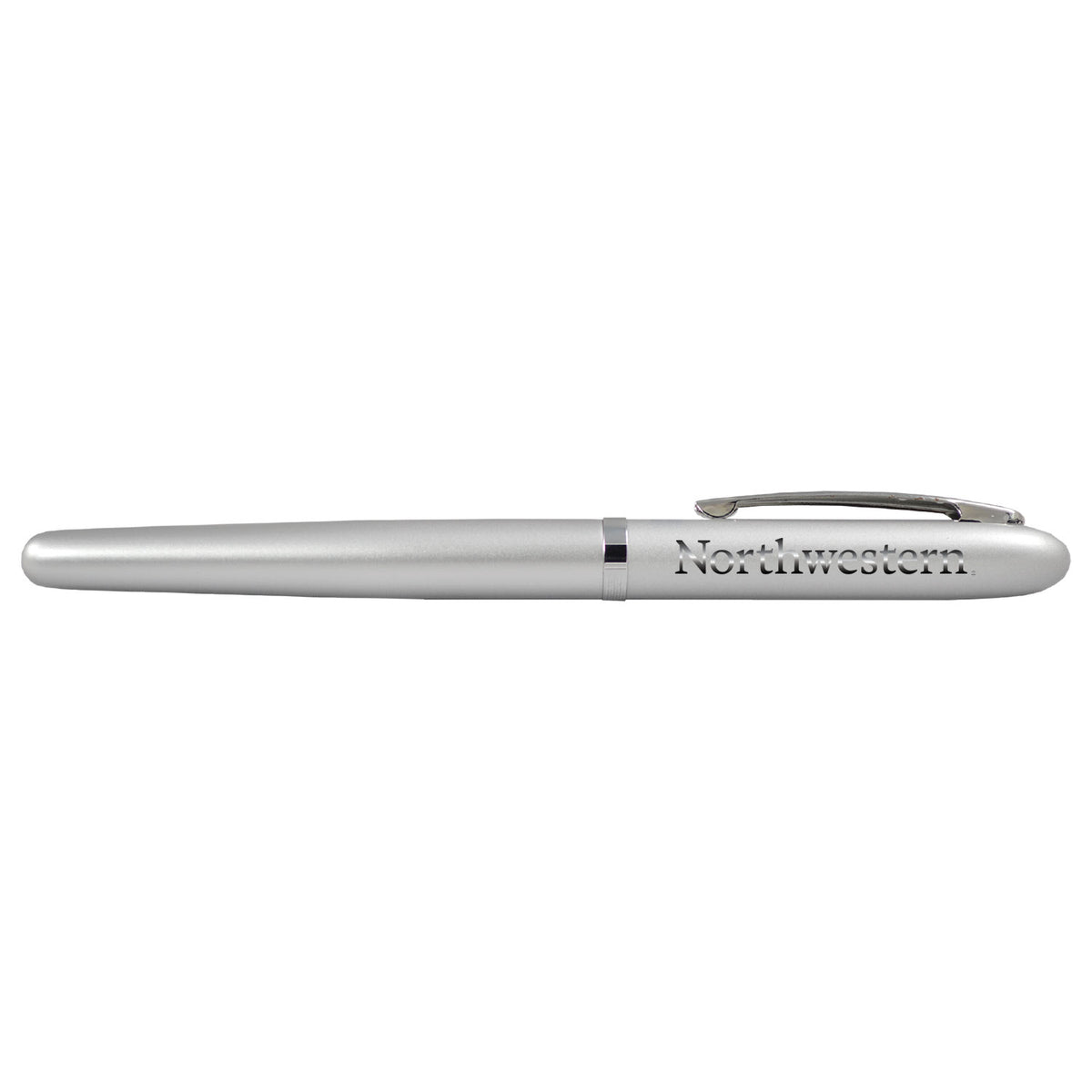 Northwestern University Wildcats Laser Engraved Silver Fountain Pen2