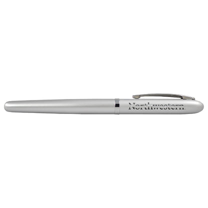 Northwestern University Wildcats Laser Engraved Silver Fountain Pen2