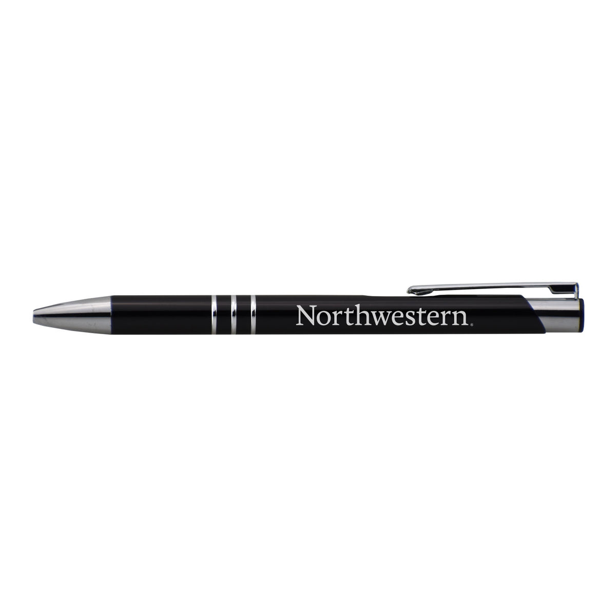 Northwestern University Wildcats Laser Engraved Black Aura Pen