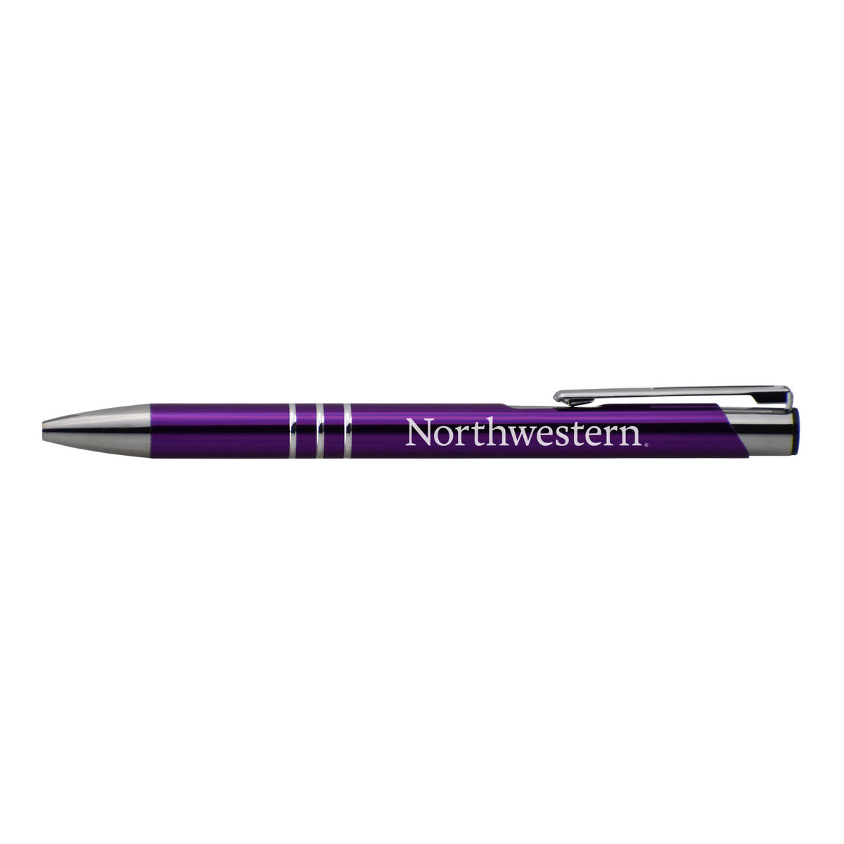 Northwestern University Wildcats Laser Engraved Purple Aura Pen