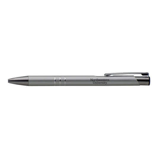 Northwestern University Wildcats Laser Engraved Silver Aura Pen