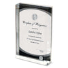 Northwestern | Kellogg Silver Medallion Lucite Frame with Stacked Design