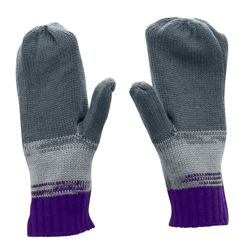 Northwestern University Wildcats Ladies Mittens With a Small NU Design