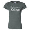 Northwestern I Kellogg Women's MV Softstyle Dark Heather Tee Shirt