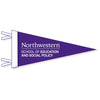 Northwestern School of Education and Social Policy Wool Felt Pennant Size Small 6"X15"