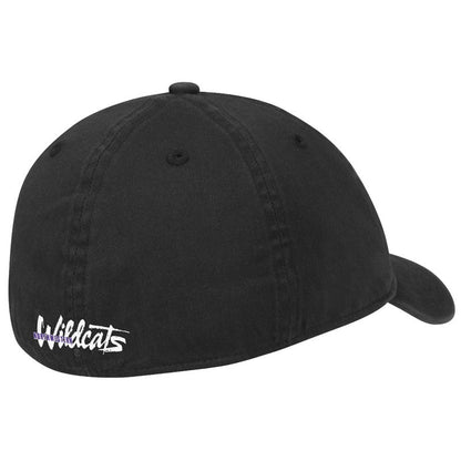 Northwestern University Wildcats Black Unconstructed Flexfit Hat with N-Cat Design