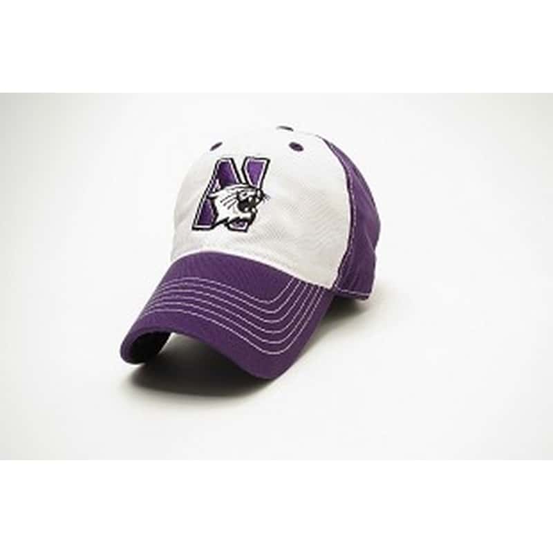 Northwestern Wildcats Legacy Unconstructed Fitted Purple/White Freshman Hat with N-Cat Design