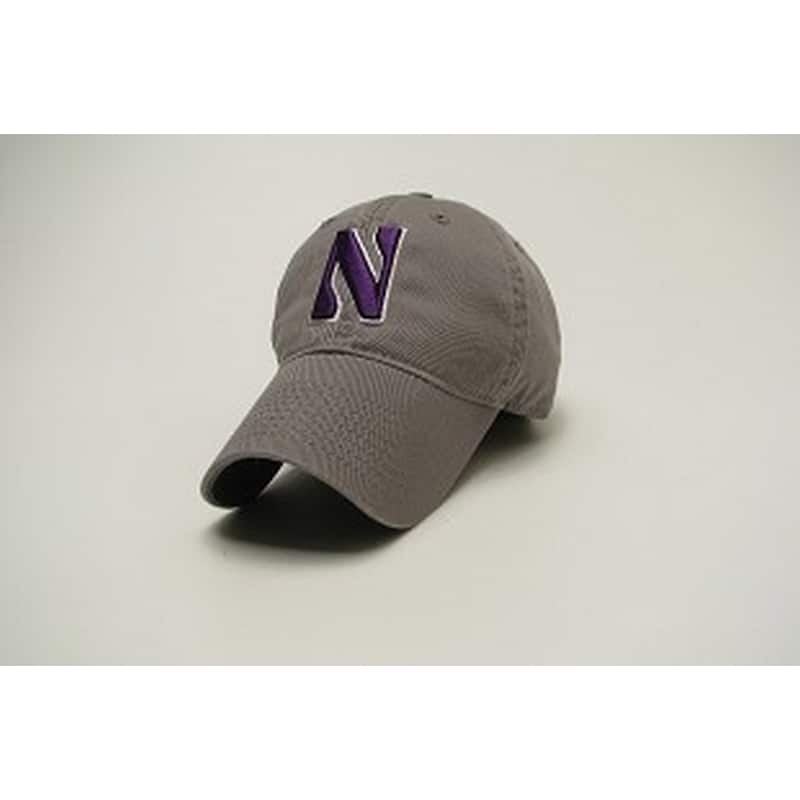 Northwestern Wildcats Legacy Unconstructed Adjustable Dark Grey Hat with Stylized N Design