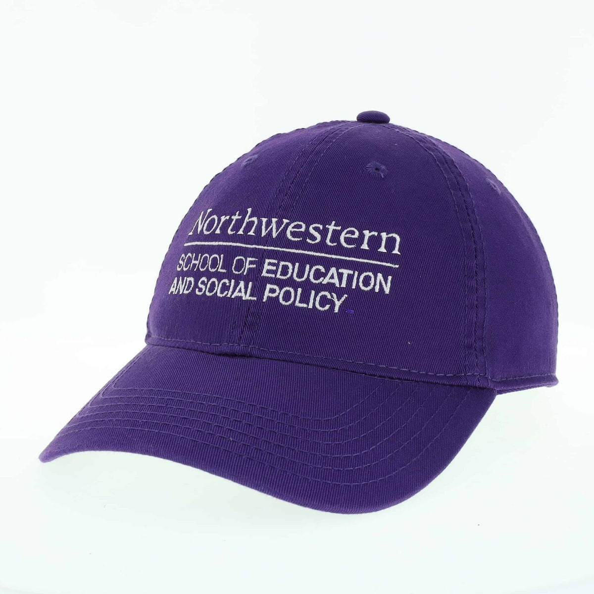 Northwestern School of Education & Social Policy Legacy Unconstructed Adjustable Purple Hat