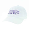 Northwestern School of Education & Social Policy Legacy Unconstructed Adjustable White Hat