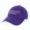 Northwestern McCormick School of Engineering Legacy Unconstructed Adjustable Purple Hat