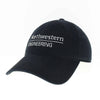 Northwestern McCormick School of Engineering Legacy Unconstructed Adjustable Black Hat