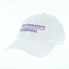 Northwestern McCormick School of Engineering Legacy Unconstructed Adjustable White Hat