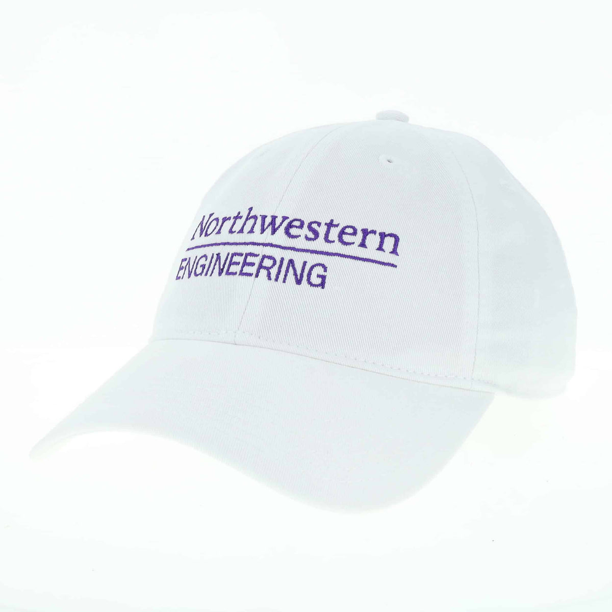 Northwestern McCormick School of Engineering Legacy Unconstructed Adjustable White Hat