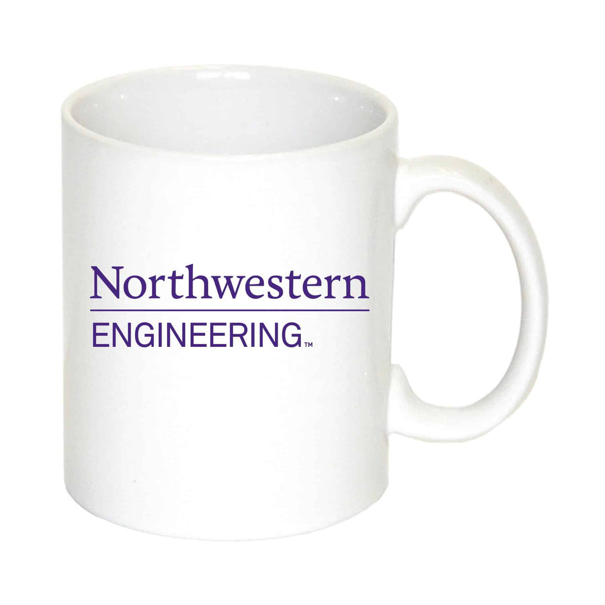 Northwestern University Wildcats 11 oz. White Ceramic Coffee Mug with Engineering Design