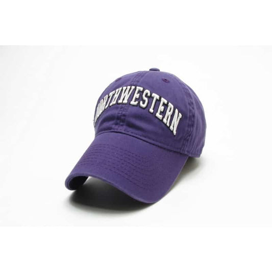 Northwestern Wildcats Legacy Unconstructed Fitted Purple Hat with Arched Northwestern Design