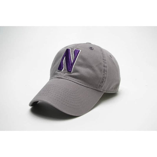 Northwestern Wildcats Legacy Unconstructed Fitted Dark Grey Hat with Stylized N Design