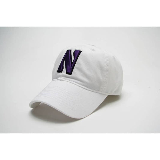 Northwestern Wildcats Legacy Unconstructed Fitted White Hat with Stylized N Design
