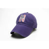 Northwestern Wildcats Legacy Unconstructed Fitted Purple Hat with Stylized N American Flag Theme Design