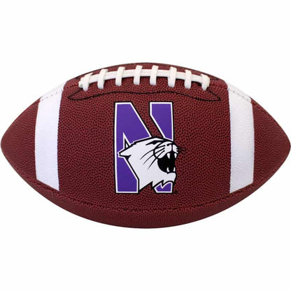 Northwestern University Wildcats Regulation Size Football With N-Cat Design
