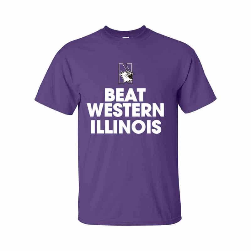 Northwestern Wildcats Beat Western Illinois Tee Shirt