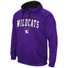 Northwestern University Wildcats Colosseum Men's Purple VF Performance Pullover Hooded Sweatshirt with Arched Wildcats & N-Cat Design
