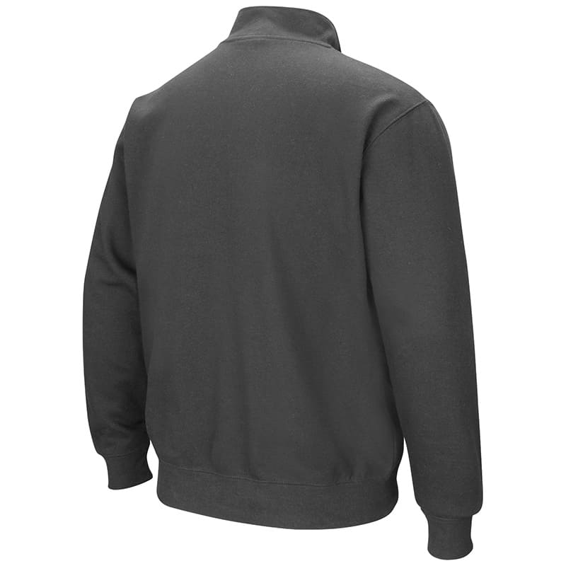Northwestern University Wildcats Colosseum Men's Charcoal VF 1/4 Zip Sweatshirt with N-Cat Design