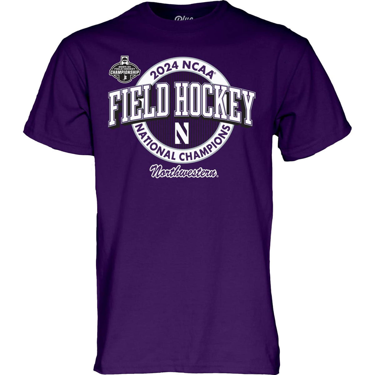 Northwestern University Wildcats Field Hockey 2024 National Champions Purple T-Shirt