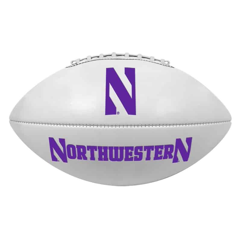 Northwestern Wildcats Regulation Size Autograph/Signature Football 11.5"