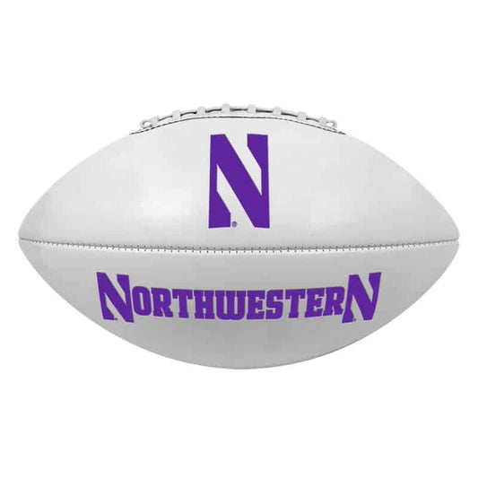 Northwestern Wildcats Regulation Size Autograph/Signature Football 11.5"