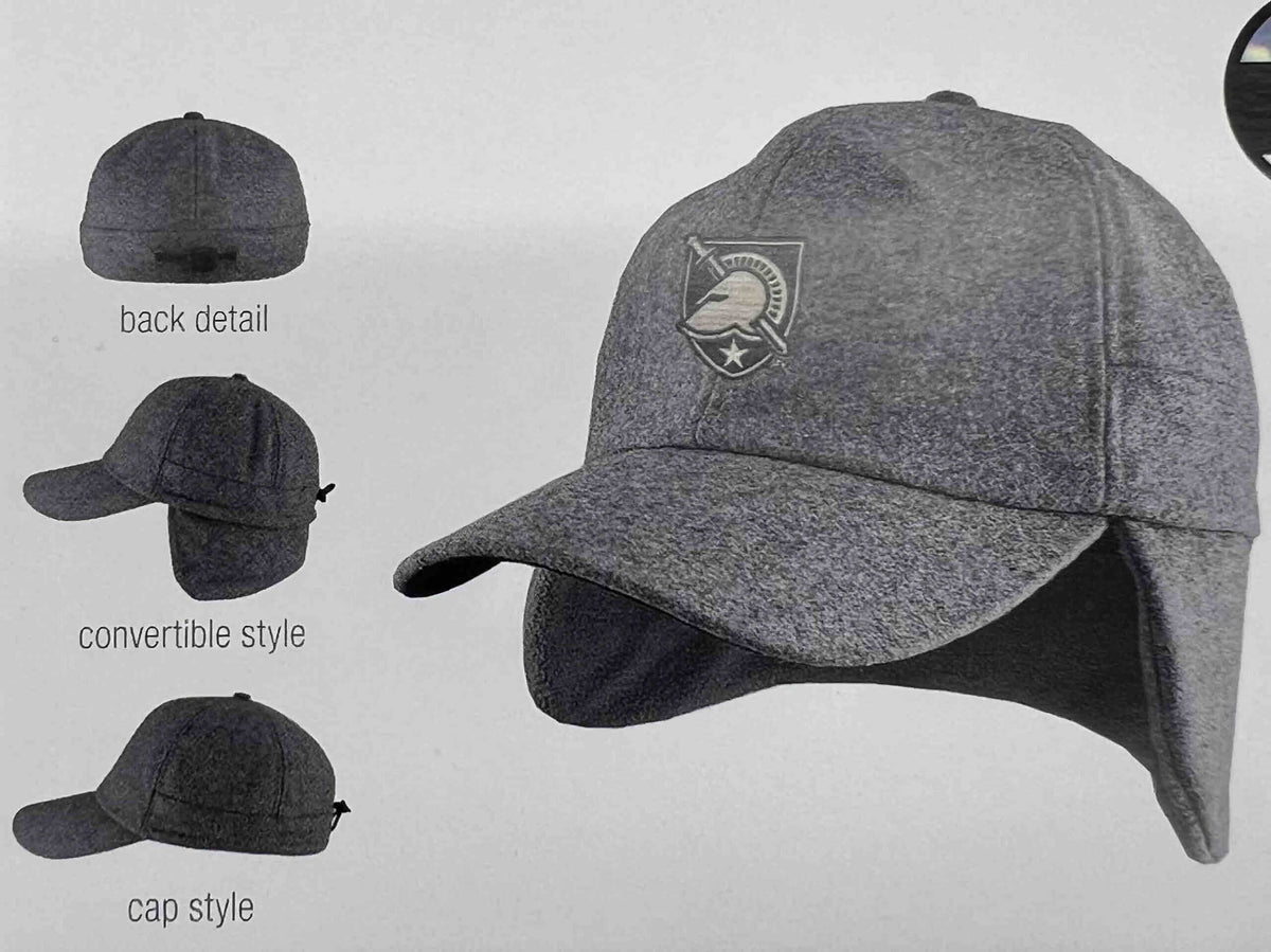 Northwestern University Wildcats Charcoal Grey Yooper Convertible Earflap Hat