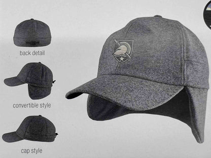 Northwestern University Wildcats Charcoal Grey Yooper Convertible Earflap Hat