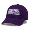 Northwestern University Wildcats Unconstructed Purple Cotton Twill Hat with Grandma Bar Design