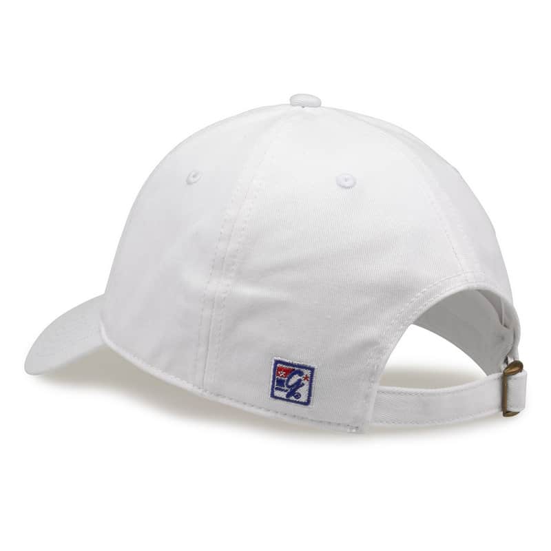Northwestern University Wildcats Unconstructed White Cotton Twill Hat with Mom Bar Design