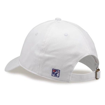 Northwestern University Wildcats Unconstructed White Cotton Twill Hat with Mom Bar Design