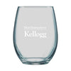 Northwestern I Kellogg Laser Engraved 15 oz. Boulder Wine Glass