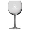 Northwestern University Wildcats 16 oz. Laser Engraved Sanctuary Red Wine Glass With N-Cat Design